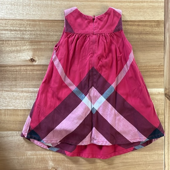 Burberry Red Burgundy Black White Dress, size 12m - Picture 3 of 3